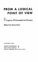 Quine W V O From A Logical Viewpoint @kitap.pdf